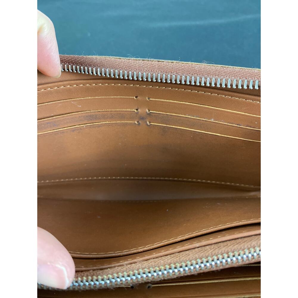 LOUIS VUITTON SUHALI Zippy Zip Around Tan Long Wallet #22016 - Picture 10 of 11